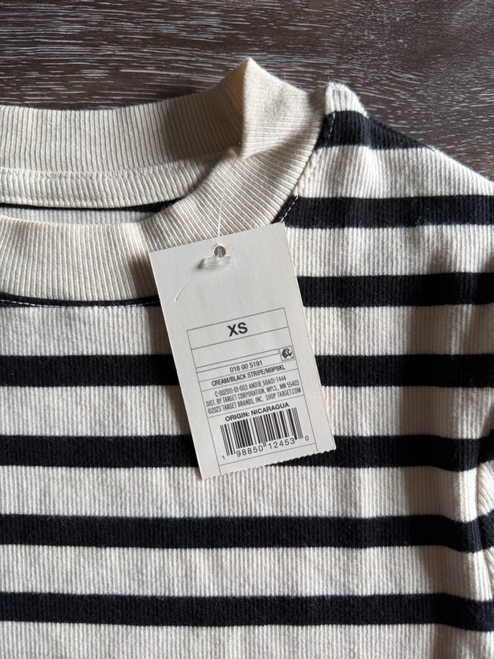 Striped Ribbed Tee - Picture 4 of 6